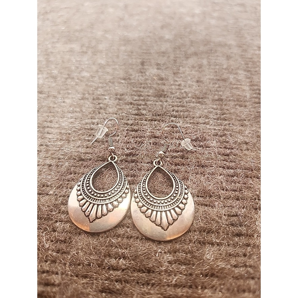 Paparazzi "Totally Terrestrial" Silver Color ‎ Drop Down Earrings